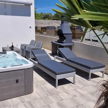 Bartol Luxury Krk Croatia, With Own Hot Tub - Whirlpool
